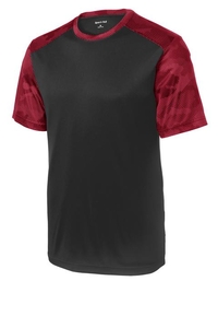 YST371 - Sport-Tek Youth CamoHex Colorblock Tee