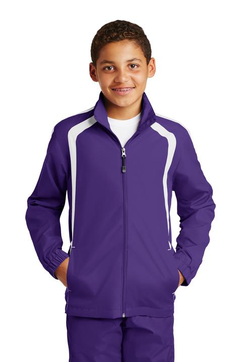 YST60 - Sport-Tek Youth Colorblock Raglan Jacket