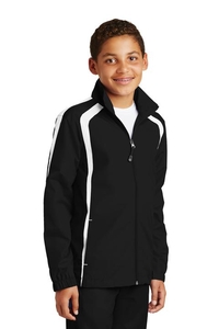 YST60 - Sport-Tek Youth Colorblock Raglan Jacket