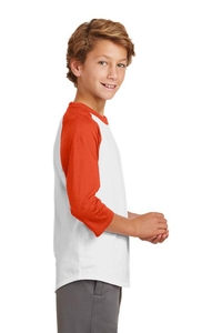 YT200 - Sport-TekÂ® Youth Colorblock Raglan Jersey.  