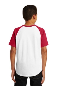 YT201 - Sport-Tek Youth Short Sleeve Colorblock Raglan Jersey