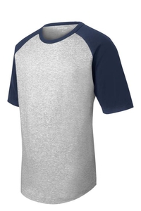 YT201 - Sport-Tek Youth Short Sleeve Colorblock Raglan Jersey
