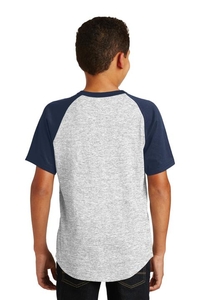 YT201 - Sport-Tek Youth Short Sleeve Colorblock Raglan Jersey