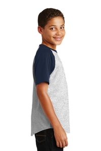 YT201 - Sport-Tek Youth Short Sleeve Colorblock Raglan Jersey