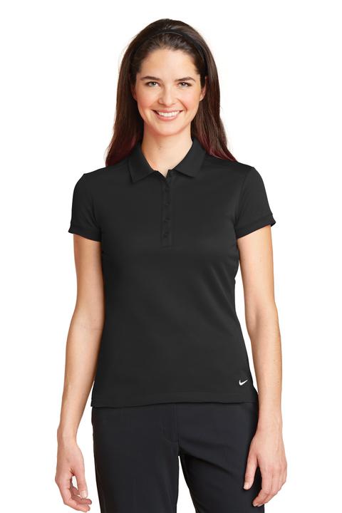 746100 - Nike Golf Ladies Dri-FIT Solid Icon Pique Modern Fit Polo. 746100
