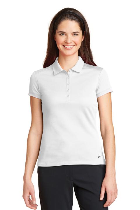 746100 - Nike Golf Ladies Dri-FIT Solid Icon Pique Modern Fit Polo. 746100