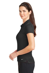 746100 - Nike Golf Ladies Dri-FIT Solid Icon Pique Modern Fit Polo. 746100