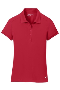 746100 - Nike Golf Ladies Dri-FIT Solid Icon Pique Modern Fit Polo. 746100