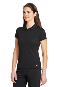 746100 - Nike Golf Ladies Dri-FIT Solid Icon Pique Modern Fit Polo. 746100