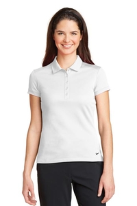 746100 - Nike Golf Ladies Dri-FIT Solid Icon Pique Modern Fit Polo. 746100