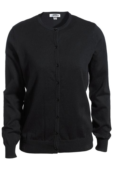 040 - Edwards Ladies' Jewl Neck Fine Gauge Cardigan