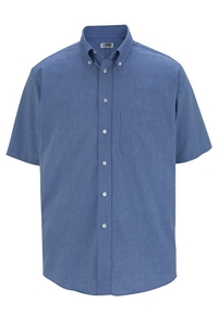 1027 - Edwards Men's Short Sleeve Oxford Shirt
