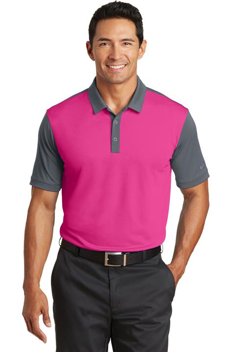 746101 - Nike Golf Dri-FIT Colorblock Icon Modern Fit Polo.  746101