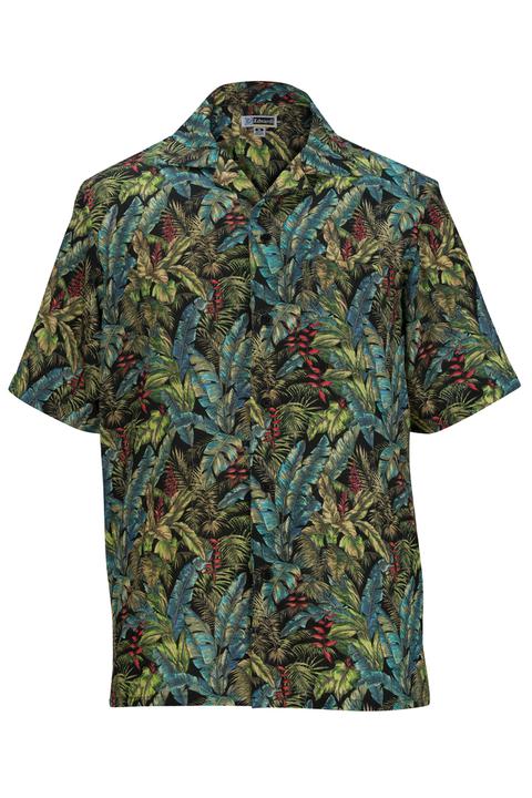 1032 - Edwards Tropical Leaf Camp Shirt