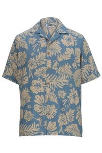 1036 - Edwards Hibiscus 2 Color Camp Shirt