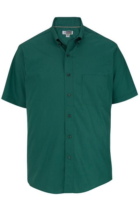 1245 - Edwards Men's Short Sleeve Lightweight Poplin Shirt