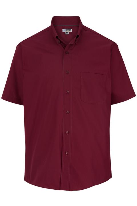 1245 - Edwards Men's Short Sleeve Lightweight Poplin Shirt