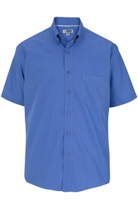 1245 - Edwards Men's Short Sleeve Lightweight Poplin Shirt