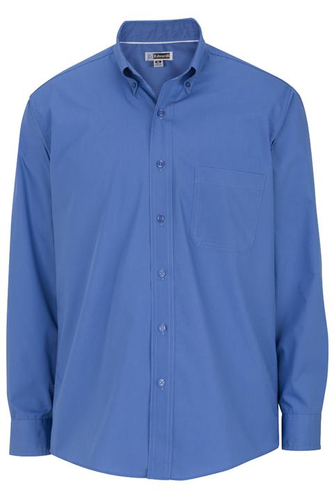 1295 - EDWARDS MEN'S LIGHTWEIGHT LONG SLEEVE POPLIN SHIRT