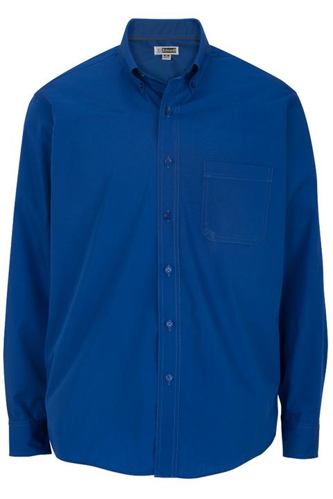 1295 - EDWARDS MEN'S LIGHTWEIGHT LONG SLEEVE POPLIN SHIRT