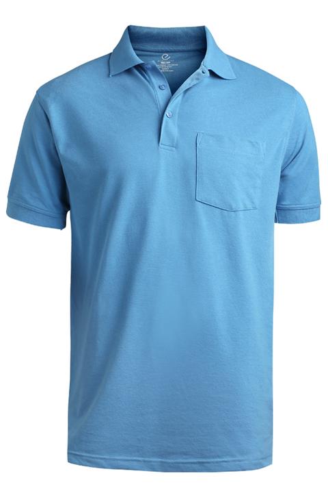 1505 - Edwards Men's Short Sleeve Pique Pocket Polo