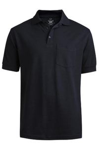 1505 - Edwards Men's Short Sleeve Pique Pocket Polo