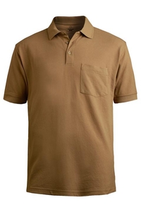 1505 - Edwards Men's Short Sleeve Pique Pocket Polo