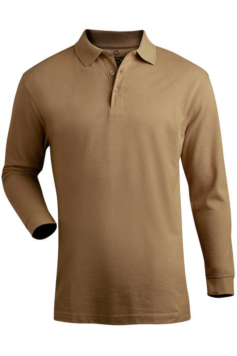 1515 - Edwards Men's Long Sleeve Blended Pique Polo
