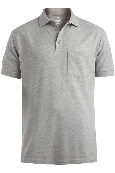 1535 - Edwards Men's Short Sleeve 100% Cotton Pique Pocket Polo