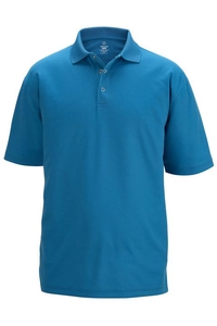 1586 - Edwards Men's Short Sleeve Snap Front Hi Performance Polo