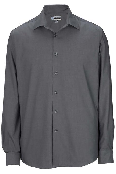 1978 - Edwards Men's Long Sleeve Non Iron Point Collar Oxford Shirt