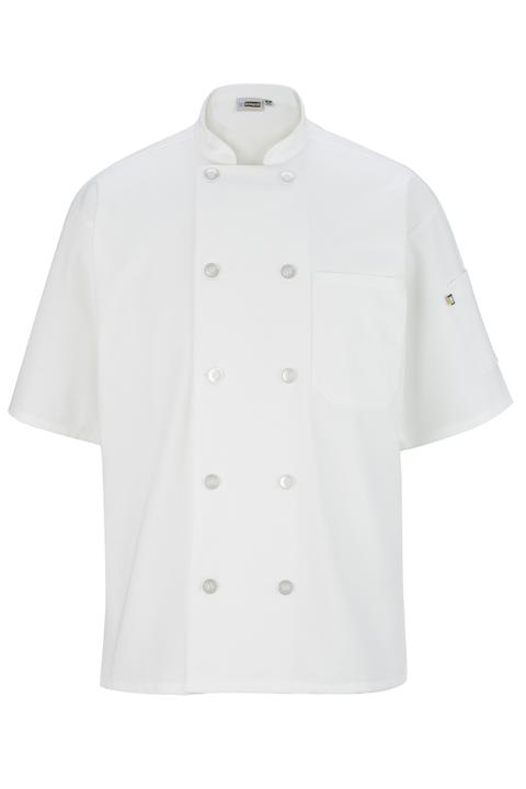 3306 - Edwards Men's 10 Button Short Sleeve Chef Coat