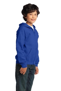 18600B - Gildan Youth Heavy Blend Full Zip Hooded Sweatshirt
