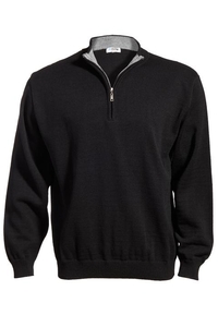 4012 - Edwards Men's Acrylic Quarter Zip Sweater