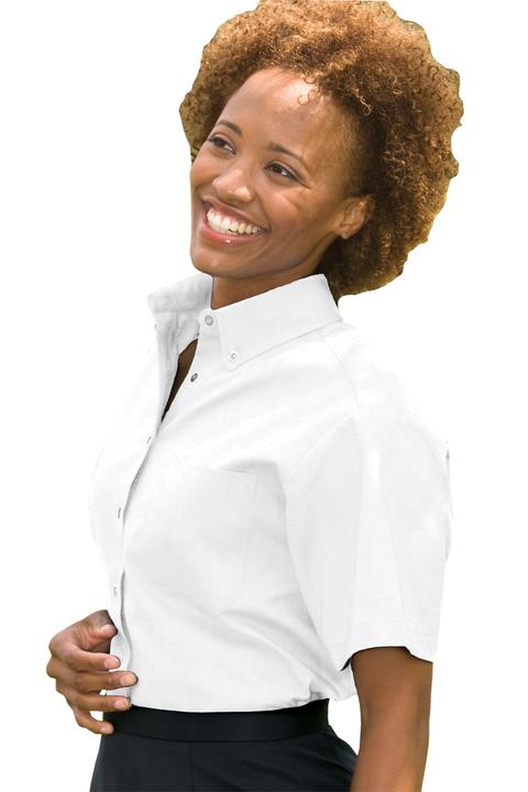 5027 - Edwards Ladies' Short Sleeve Oxford Shirt
