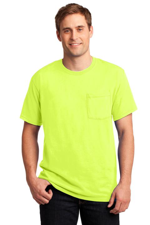 29MP - JERZEES - Dri-Power Active 50/50 Cotton/Poly Pocket T-Shirt. 29MP