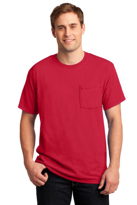 29MP - JERZEES -  Dri-Power Active 50/50 Cotton/Poly Pocket T-Shirt.  29MP