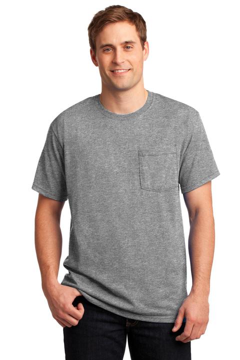 29MP - JERZEES -  Dri-Power Active 50/50 Cotton/Poly Pocket T-Shirt.  29MP