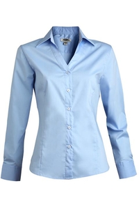 5034 - Edwards Ladies' Long Sleeve Tailored V Neck Blouse