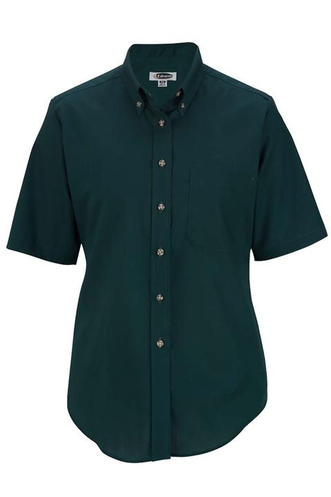 5230 - Edwards Ladies' Short Sleeve Easy Care Poplin Shirt