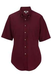 5230 - Edwards Ladies' Short Sleeve Easy Care Poplin Shirt