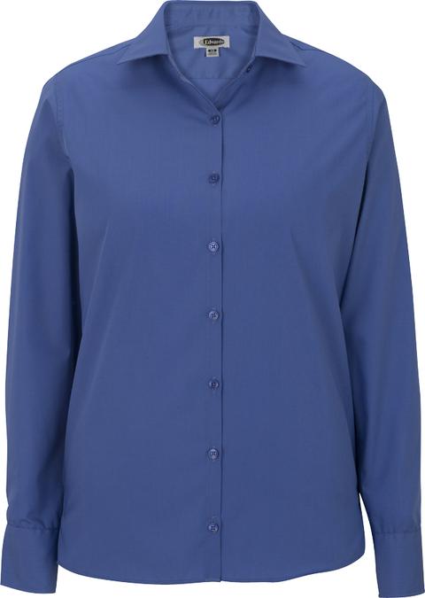 5273 - Edwards Ladies' Lightweight Long Sleeve Poplin Blouse