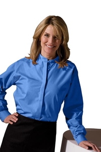 5396 - Edwards Ladies' Long Sleeve Banded Collar Shirt