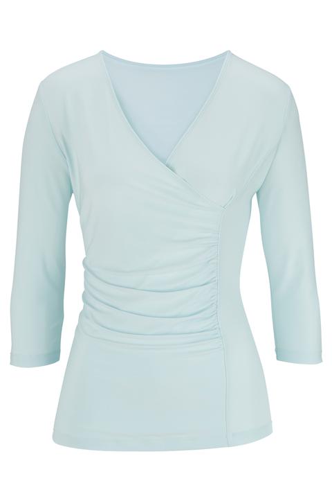 5430 - Edwrds Ladies' 3/4 Sleeve Crossover Knit Top