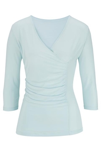 5430 - Edwrds Ladies' 3/4 Sleeve Crossover Knit Top