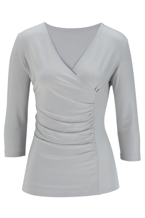 5430 - Edwrds Ladies' 3/4 Sleeve Crossover Knit Top