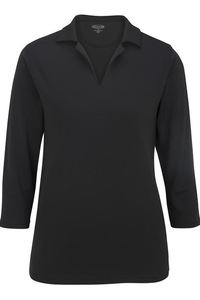5581 - Edwards ladies' 3/4 Sleeve Performance Flat Knit Polo