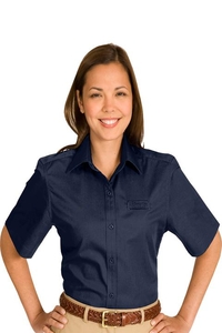 5740 - Edwards Ladies' Short Sleeve Cotton Plus Twill Shirt