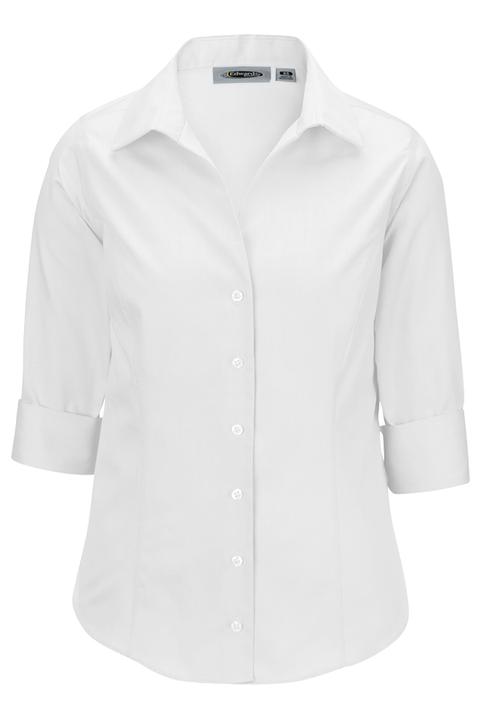 5976 - Edwards Ladies' 3/4 Sleeve Oxford Blouse
