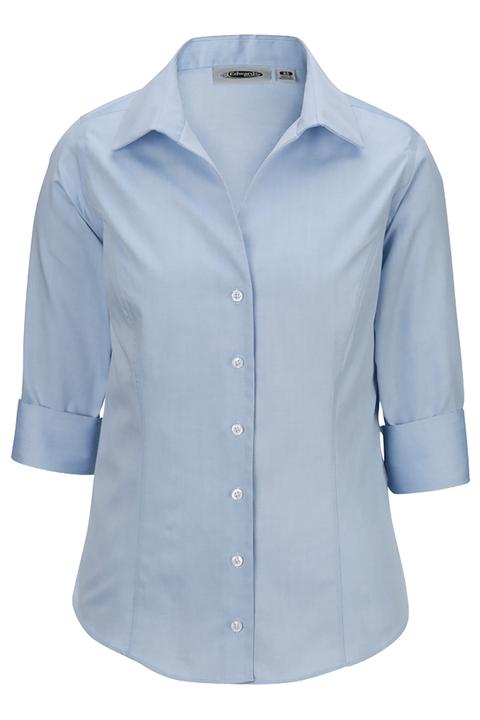5976 - Edwards Ladies' 3/4 Sleeve Oxford Blouse